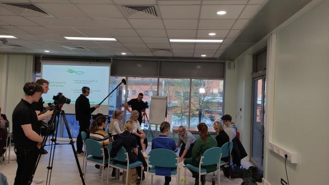Filming the group work